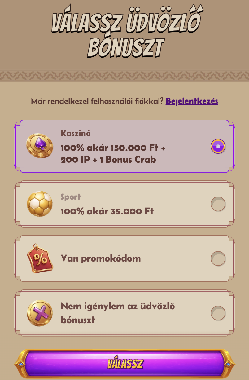 AbuKing regisztráció