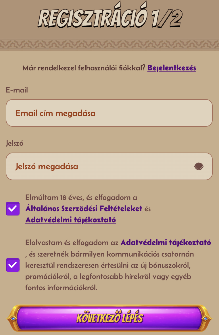 Abu King casino regisztráció