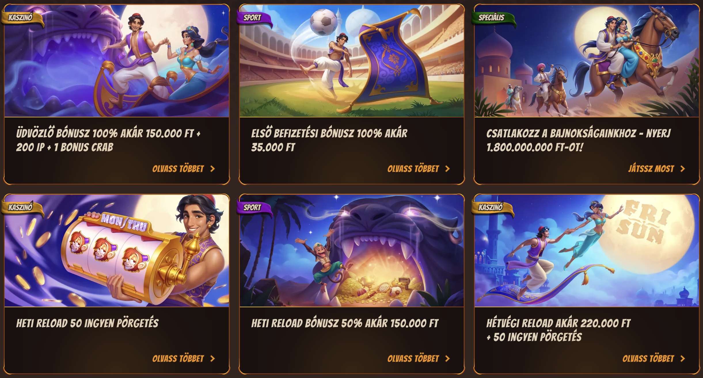 üdvözlő bónusz AbuKing