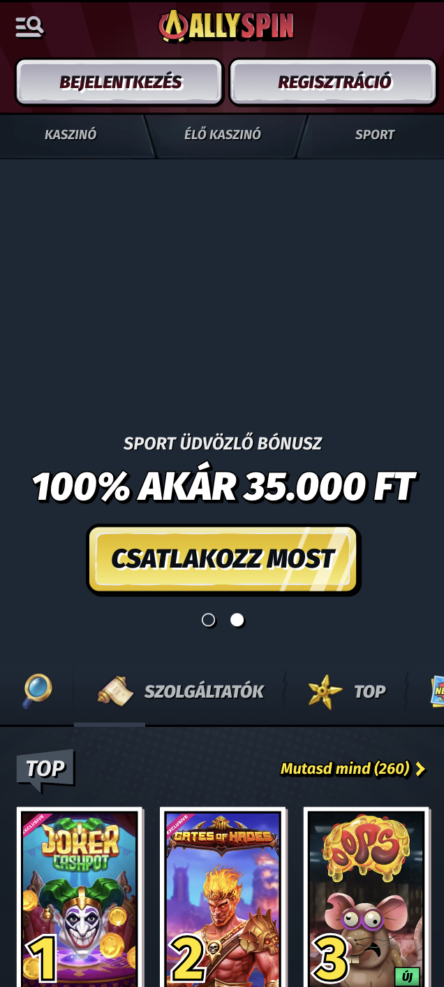 AllySpin alkalmazás AllySpin mobile