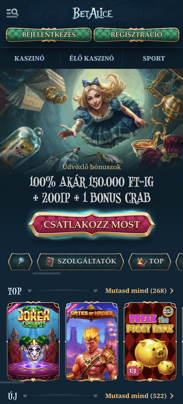 BetAlice alkalmazás BetAlice mobile