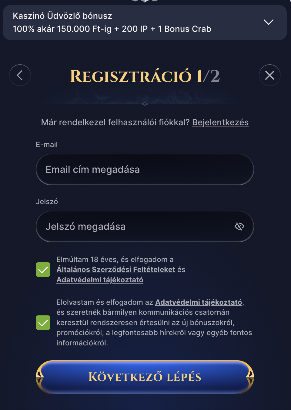 belépés cazeus cazeus regisztráció