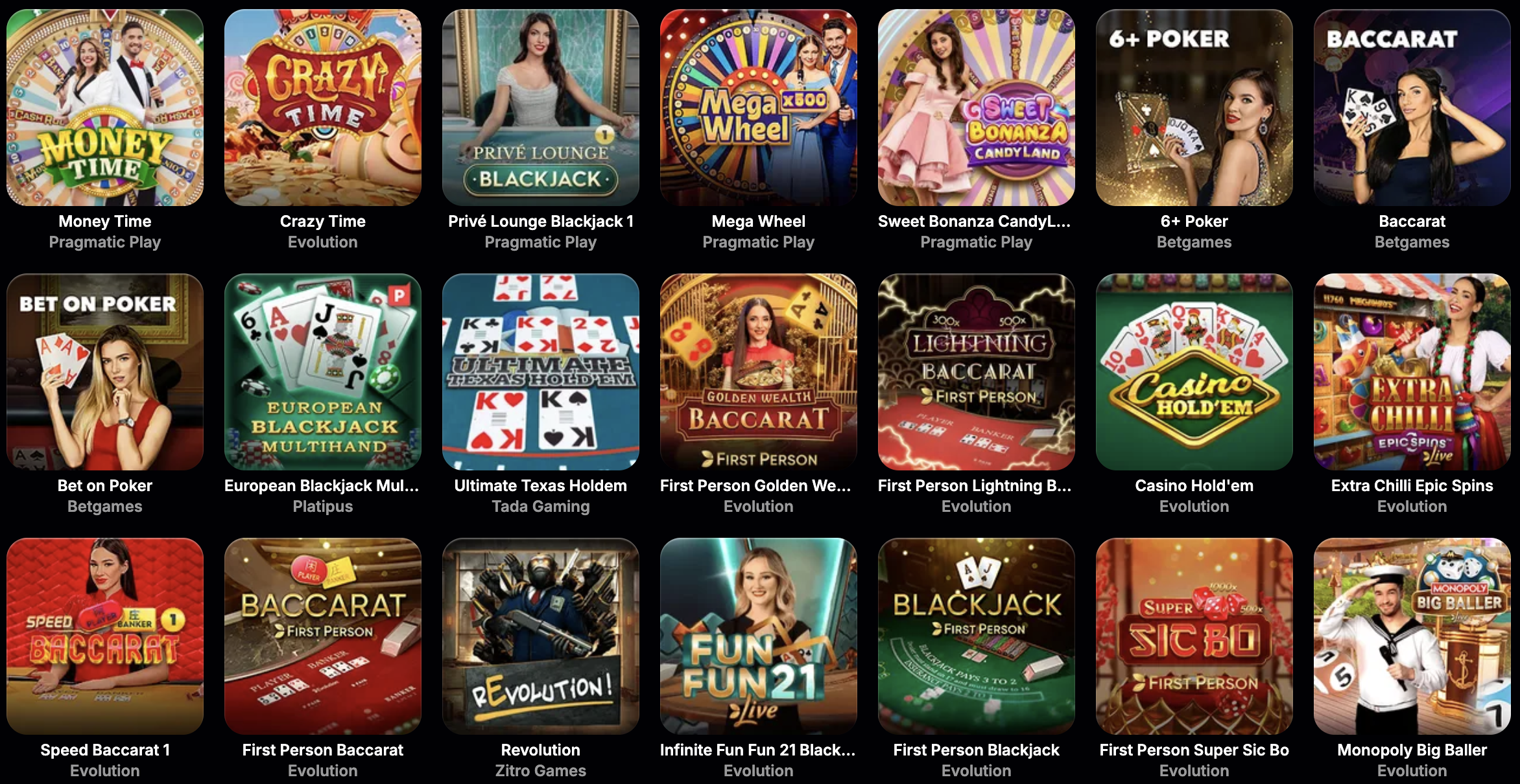 élő kaszinó NV Casino