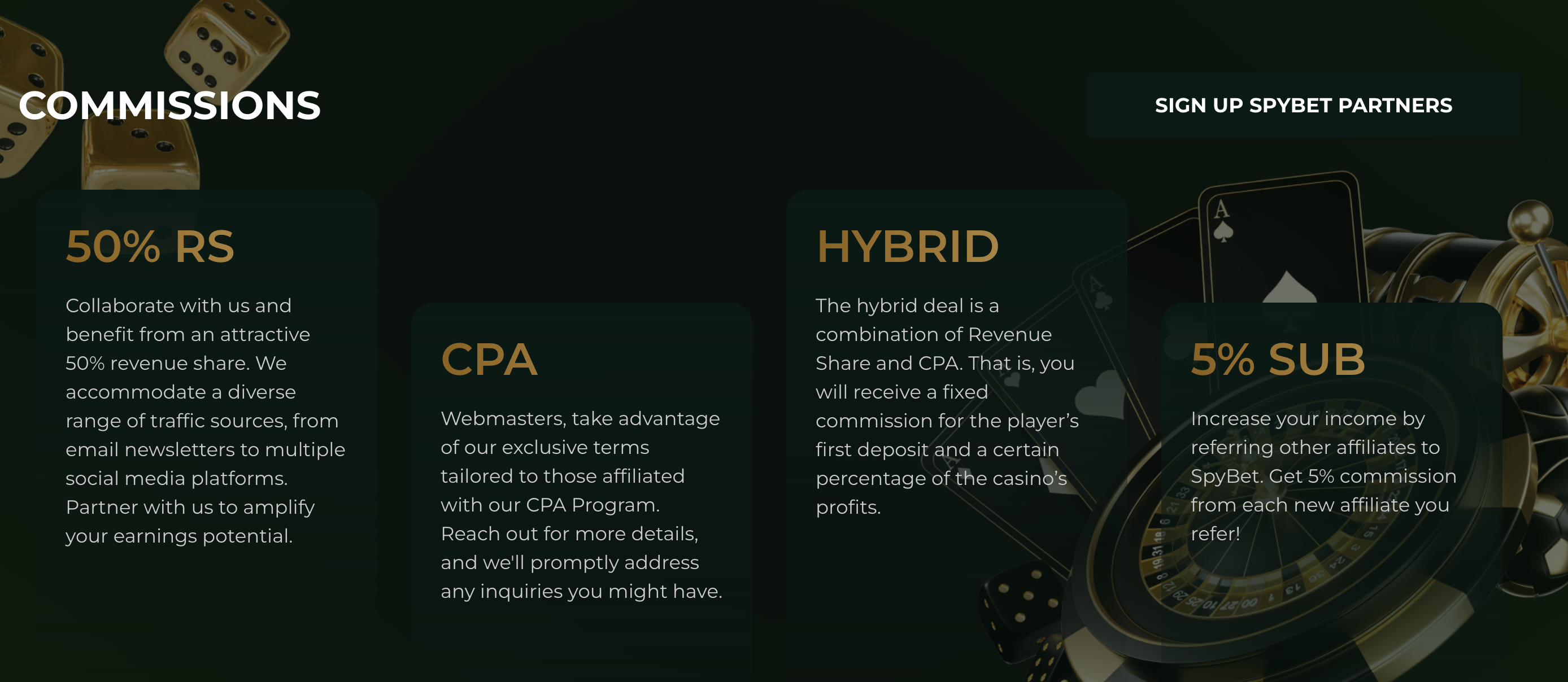 Spybet affiliate program