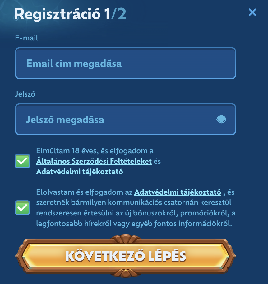 Winbay casino regisztráció